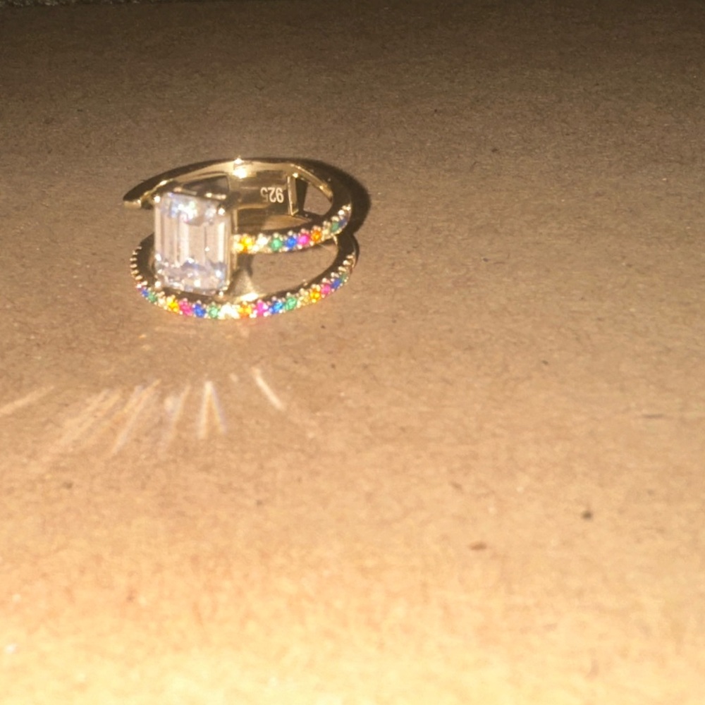 Women’s Rainbow Spiral Ring